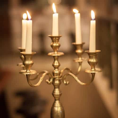 Kerzenhalter Silber 51mm Stumpenkerzen Kerzen Tülle für Standard Kerzen 