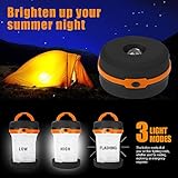 LED Camping Laterne Laterne – Taschenlaterne 5 cm hoch – 3 Helligkeitsstufen 30 Stunden Licht - 3