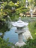 Japanische Steinlaterne auf Säulenform „Yukimi“ – bestehend aus 6 Teilen - 4