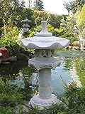 Japanische Steinlaterne auf Säulenform „Yukimi“ – bestehend aus 6 Teilen - 3