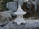 Japanische Gartenlaterne „Oki Gata“ aus Stein – Frost- und Winterfest - 4