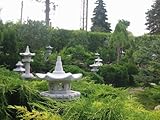 Japanische Gartenlatern – Steinlaterne „Vogelhaus“ auch als Futterstelle geeignet - 7