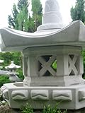 Japanische Gartenlatern – Steinlaterne „Vogelhaus“ auch als Futterstelle geeignet - 2