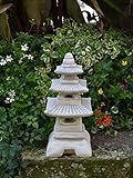 Steinlaterne in japanischer Figur aus Steinguss Gartendeko, witterungsbeständig - 6