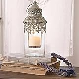 Glas Laterne „Lumio“ im orientalischen Stil – Handgearbeitetes Glas Windlicht - 3