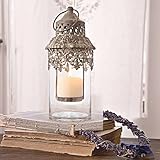 Glas Laterne „Lumio“ im orientalischen Stil – Handgearbeitetes Glas Windlicht - 6