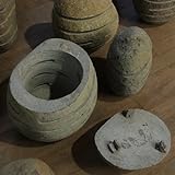 Steinlaterne aus Flussstein Größe „M“ 30-40 cm Handarbeit von Bali – Wuona Objects - 4
