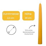 TAFELKERZEN aus 100% IMKER BIENENWACHS – 10 Kerzen aus der Schwarzwälder Kerzenmanufaktur. 20 cm hoch - 3