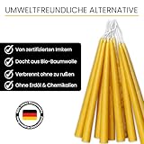 TAFELKERZEN aus 100% IMKER BIENENWACHS – 10 Kerzen aus der Schwarzwälder Kerzenmanufaktur. 20 cm hoch - 6