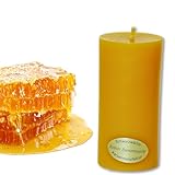 4 schlanke Stumpen Kerzen. BIENENWACHSKERZEN aus reinem Imkerwachs – Kerzen aus der Schwarzwälder Kerzenmanufaktur. Zertifiziert nach dem Europäischen Arzneibuch. Höhe 9,5 cm, Durchmesser 4 cm. - 2