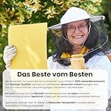 2 große Wabenkerzen. BIENENWACHSKERZEN aus reinem Imkerwachs – aus der Schwarzwälder Kerzenmanufaktur. Höhe 18 cm Durchmesser 5 cm - 3