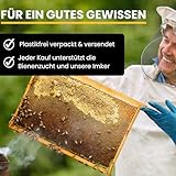 2 große Wabenkerzen. BIENENWACHSKERZEN aus reinem Imkerwachs – aus der Schwarzwälder Kerzenmanufaktur. Höhe 18 cm Durchmesser 5 cm - 8