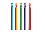 Unique Party Supplies Farbe Flame Geburtstag Kerzen und Halter, 10 Stück - 4