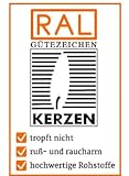 Grablicht-Kerze Herzen „Du fehlst uns“ 3773 – Brenndauer ca. 7 Tage (20*7 cm) Grabkerze mit Motiv und Spruch - 4