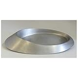 Hochzeitskerze mit Teelichteinsatz Oval 19/13 cm, Silber – 1364 – mit Namen und Datum – Perlmutt-Struktur und Swarovski-Steine – Kerze zur Hochzeit – Brautkerze – Herz - 3
