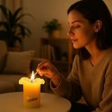 Candela Lotuskerze basic gelb 23 cm - 2