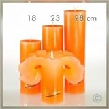 Candela Lotuskerze basic orange 28 cm