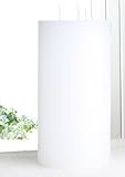 Rustik-Dreidochtkerze, 30 x 15 cm Ø, weiß