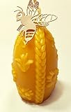 Honig Kerze Handgemacht aus Bienenwachs Motiv Osterei, Ei Bienenwachskerzen, Dekoration Beeswax Candles - 3