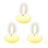 90 Stück Schwimmkerzen Schwimmende Kerzen Floating Candles Kerzen hochzeit deko Paraffin Elfenbein 1,5 Stunden Brenndauer Kerzen deko für Haus Hochzeit Party und Feier (Ø 35mm) - 7