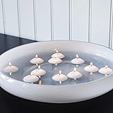 90 Stück Schwimmkerzen Schwimmende Kerzen Floating Candles Kerzen hochzeit deko Paraffin Elfenbein 1,5 Stunden Brenndauer Kerzen deko für Haus Hochzeit Party und Feier (Ø 35mm) - 6