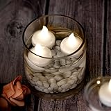 AGPTEK LED Schwimmenkerzen 12er Pack Schwimmende LED Teelichter Wasserdichter Flammenlose Kerzen für Pool Badewanne Teich Party und Hochzeit - 8