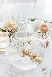 emozionarsi – 50 Schwimmkerzen Gold Gold Durchmesser 4 cm Hochzeit Tischdeko Wedding Töpfe Wasser - 5