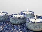 Duftkerze Soja Lavendel Beige Blau Kerze aus Bio Sojawachs vegan ätherisches Lavendel Öl Weihnachten Geschenk Aromatherapie - 2