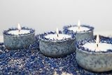 Duftkerze Soja Lavendel Beige Blau Kerze aus Bio Sojawachs vegan ätherisches Lavendel Öl Weihnachten Geschenk Aromatherapie - 7