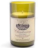 Sea Salts Wellness Duftkerze im Glas Bio Kerze echtes ätherisches Öl Lemongrass in Weinflasche Geschenkidee Weinliebhaber Deko Windlicht Sojakerze Weihnachten Geschenkbox