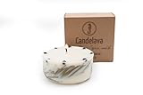 Zedernholz Bio Soja Kerze handgefertigt mit echtem Zedernholz Aromatherapie in Geschenkbox Weihnachten Adventskerze lange Brenndauer - 5