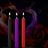 Luoem Kerze aus Niedertemperaturwachs, tropfend, für Paare, schaffen eine romantische Atmosphäre, 3 Stück - 8