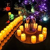 Kohree LED Votivkerzen Flammenlose Kerzen mit Timer und Fernbedienung, Kerze Batteriebetrieben, 24 LEDs - 3