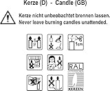 Striefchen® Kerze zur Taufe/Kommunion / Konfirmation mit Namen und Wunschtext für Jungen Weiß - 4