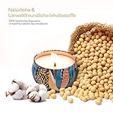 Anjou Duftkerzen Geschenkset 3er Set Soja Wachs 3 x 60g, Düfte: Sehr Vanille, Weihnachtsholz, frischer Wind, Verwendung für Aromatherapie, Bad, Yoga, perfekt für Weihnachten, Geburtstag, Muttertag - 5