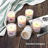 Anjou Duftkerzen Geschenkset 6 Pack, Aromatherapie Duft Set Soja Wachs, 15 Stunden Brenndauer Pro Kerze, 6 x 70 g - 8