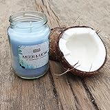 Duftkerze Meer & Mehr mit Kokosduft im Einmach-Glas ✮ Vegane Kokos Wachs-Kerze mit inspirierendem Kokosduft ✮ Beste natürliche Kokos Kerze im Glas mit Deckel als Geschenk-Set für Männer und Frauen - 2