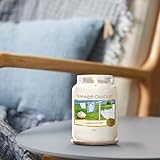 Yankee Candle Glaskerze, groß, Clean Cotton - 10