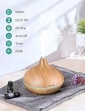 Aroma Diffuser, VicTsing 300ml Luftbefeuchter Ultraschall Vernebler Raumbefeuchter Elektrisch Duftlampe Öle Diffusor mit 7 Farben LED,mehr als 30ml/h Feuchtigkeitsabgabe für Raum,Büro,Yoga,Spa,usw - 5