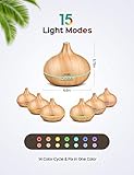 Aroma Diffuser, VicTsing 300ml Luftbefeuchter Ultraschall Vernebler Raumbefeuchter Elektrisch Duftlampe Öle Diffusor mit 7 Farben LED,mehr als 30ml/h Feuchtigkeitsabgabe für Raum,Büro,Yoga,Spa,usw - 9