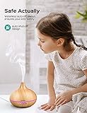 Aroma Diffuser, VicTsing 300ml Luftbefeuchter Ultraschall Vernebler Raumbefeuchter Elektrisch Duftlampe Öle Diffusor mit 7 Farben LED,mehr als 30ml/h Feuchtigkeitsabgabe für Raum,Büro,Yoga,Spa,usw - 2