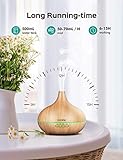 Aroma Diffuser, VicTsing 300ml Luftbefeuchter Ultraschall Vernebler Raumbefeuchter Elektrisch Duftlampe Öle Diffusor mit 7 Farben LED,mehr als 30ml/h Feuchtigkeitsabgabe für Raum,Büro,Yoga,Spa,usw - 10