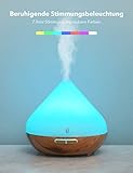 TaoTronics Aroma Diffuser 300ml Luftbefeuchter Oil Düfte Humidifier Holzmaserung LED mit 7 Farben für Yoga Salon Spa Wohn-, Schlaf-, Bade- oder Kinderzimmer Hotel - 3