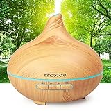 7 Farben Aroma-Diffuser Anypro 300ml Ultraschall Luftbefeuchter Holz Humidifier 
