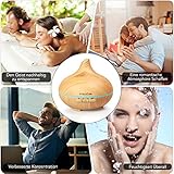 Aroma Diffuser 300ml InnooCare Luftbefeuchter Öl Ultraschall Düfte Humidifier Holzmaserung LED mit 7 Farben für Babies Kinderzimmer Haus, Auto, Wohnzimmer, Schlafzimmer, Büro, Yoga, Spa, Raum usw. - 3