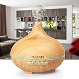 Aroma Diffuser 300ml InnooCare Luftbefeuchter Öl Ultraschall Düfte Humidifier Holzmaserung LED mit 7 Farben für Babies Kinderzimmer Haus, Auto, Wohnzimmer, Schlafzimmer, Büro, Yoga, Spa, Raum usw. - 5