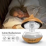 Aroma Diffuser 300ml InnooCare Luftbefeuchter Öl Ultraschall Düfte Humidifier Holzmaserung LED mit 7 Farben für Babies Kinderzimmer Haus, Auto, Wohnzimmer, Schlafzimmer, Büro, Yoga, Spa, Raum usw. - 5