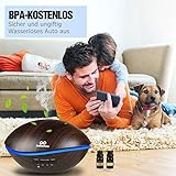 Aroma Diffuser, luftbefeuchter infinitoo 500ML Wal Design Diffusor | Raumbefeuchter Ultraschall mit 7 LED Farbwechsel für Wohnzimmer, Kinderzimmer, Schlafzimmer, Baby, SPA, Büro (WAL-Schwarz) - 7