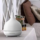 AUKEY Aroma Diffuser Ultraschall 500ml mit 7 Farben Nachtlicht ätherisches Öl Zerstäuber mit Auto-Timer Luftbefeuchter für Spa, Yoga, Schlafzimmer, Kinderzimmer, Wohnzimmer – Weiß - 2