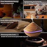 Diffuser, Aroma Diffuser infinitoo 500ML Sandduene Design Diffusor | Raumbefeuchter Ultraschall mit 7 LED Farbwechsel fuer Wohnzimmer, Baby, SPA, Buero (500ML) - 4